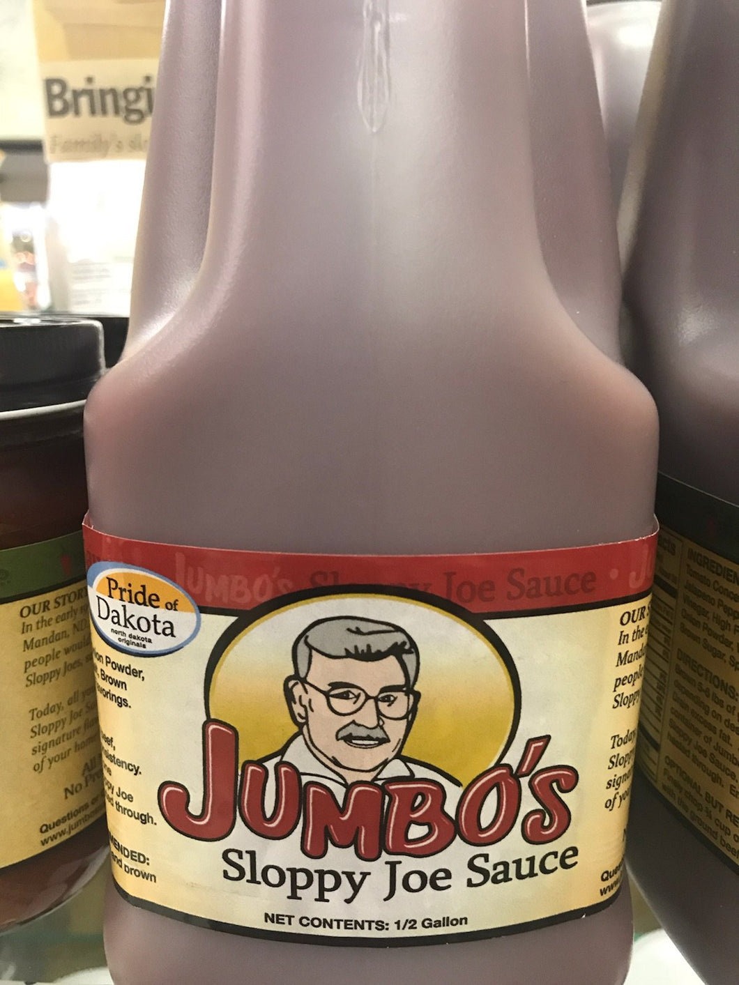 Jumbo's Sloppy Joe Sauce -  Half Gallon....