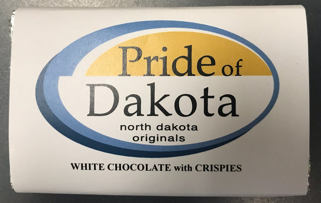 Pride of Dakota White Chocolate with Crispies Bar