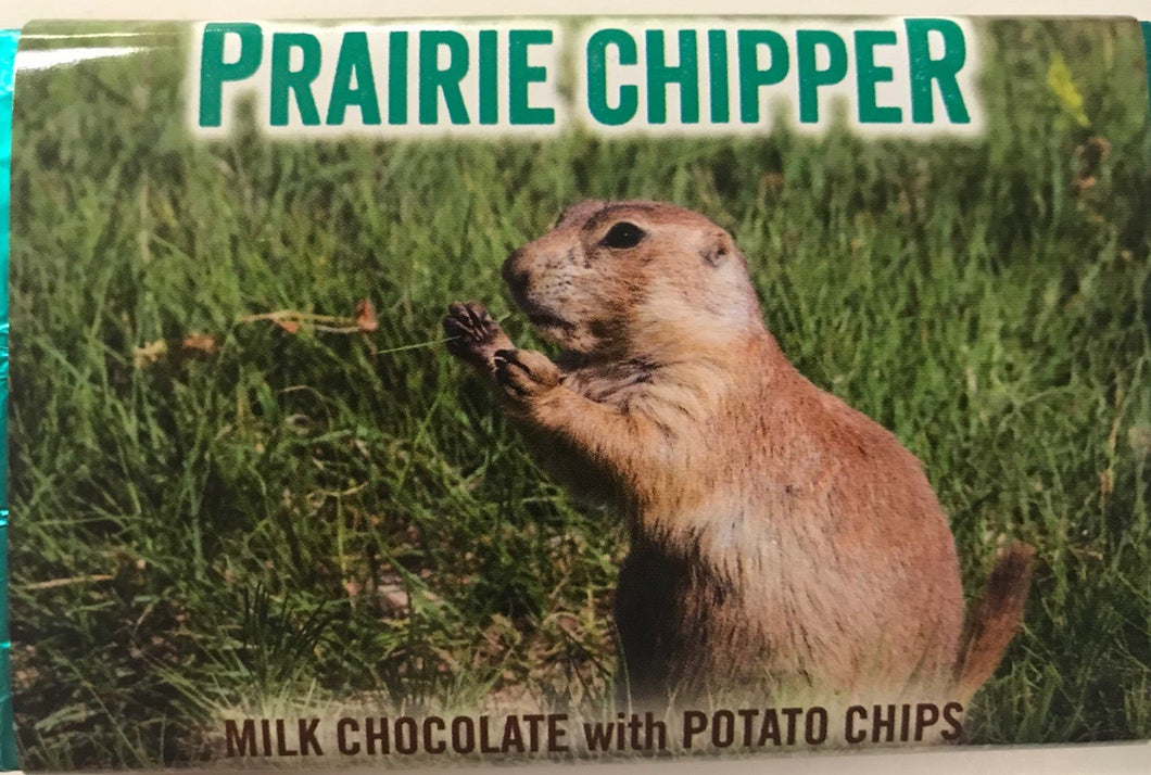 Prairie Chipper chocolate bar with potato chips and toffee