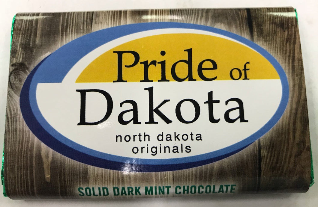Pride of Dakota Solid Dark Mint Chocolate Bar